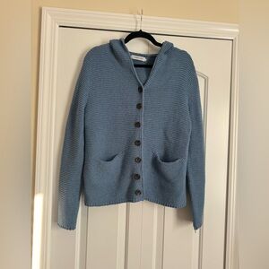 Knit blue cardigan